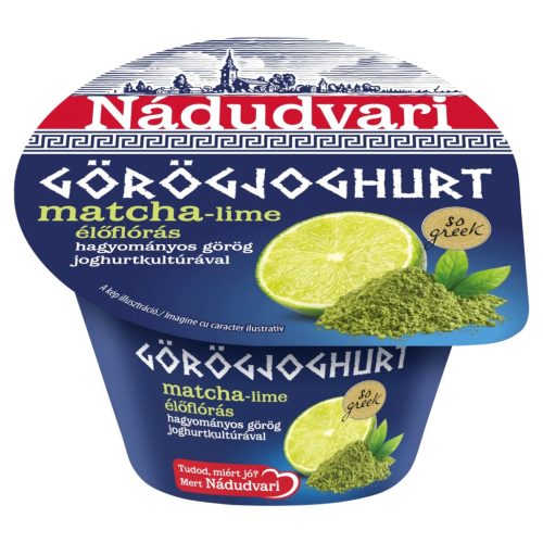 Nádudvar Görög joghurt 180g Matcha-Lime