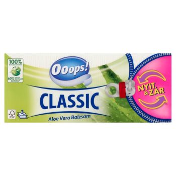 Ooops! Papírzsebkendő Classic Aloe Vera 90db 3rét.