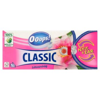 Ooops! Papírzsebkendő Classic Lótuszvirág 90db 