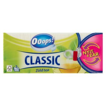 Ooops! Papírzsebkendő Classic Zöld tea 90db 3rét.