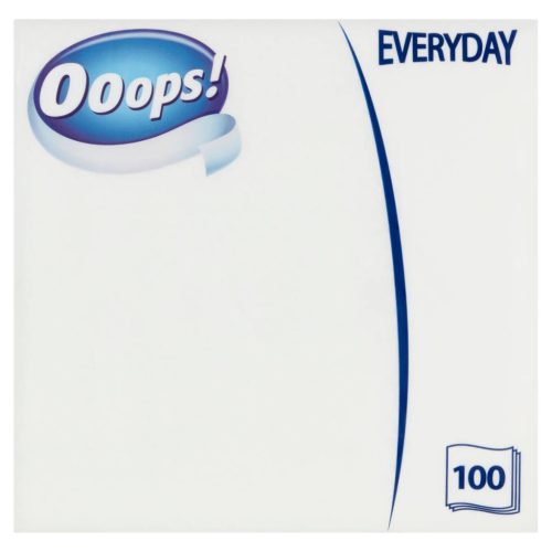Ooops! Szalvéta Everyday 100db fehér 1 rtg