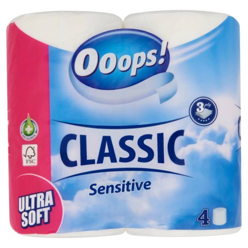 Ooops! Toalettpapír 3rtg 4 tekercs Sensitive