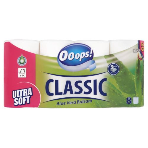 Ooops! Toalettpapír 3rtg 8 tekercs Aloe Vera