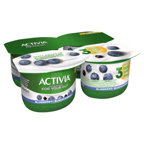 Danone Activia 4*120g Áfonyás-fekete ribiz