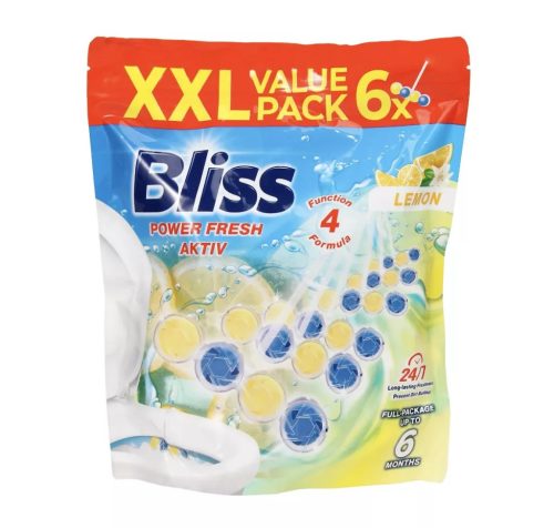 BLISS WC-illatosító-tisztító golyók 6*50g Citrom illat