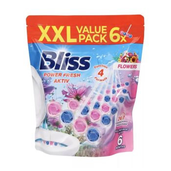 BLISS WC-illatosító-tisztító golyók 6*50g Virág illat