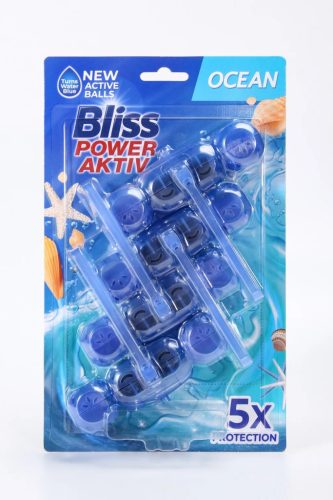 BLISS WC-illatosító-tisztító golyók 4*50g Vízfestő Óceán