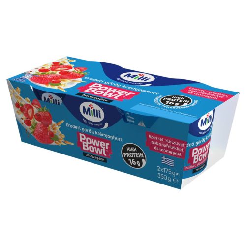 Milli PB Görög joghurt 2*175g pirosgyümölcs