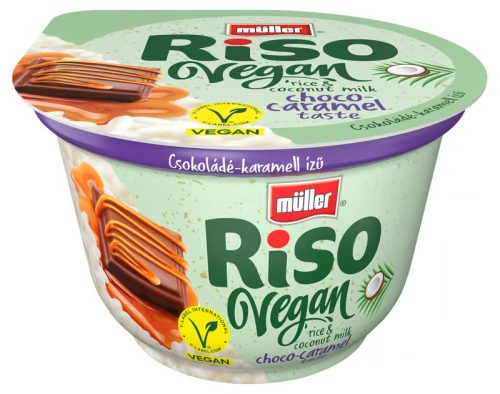 Müller Riso Vegan rizsdesszert 160g Csoki-karamell
