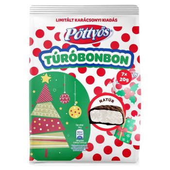 Pöttyös túróbonbon 7*20g natúr